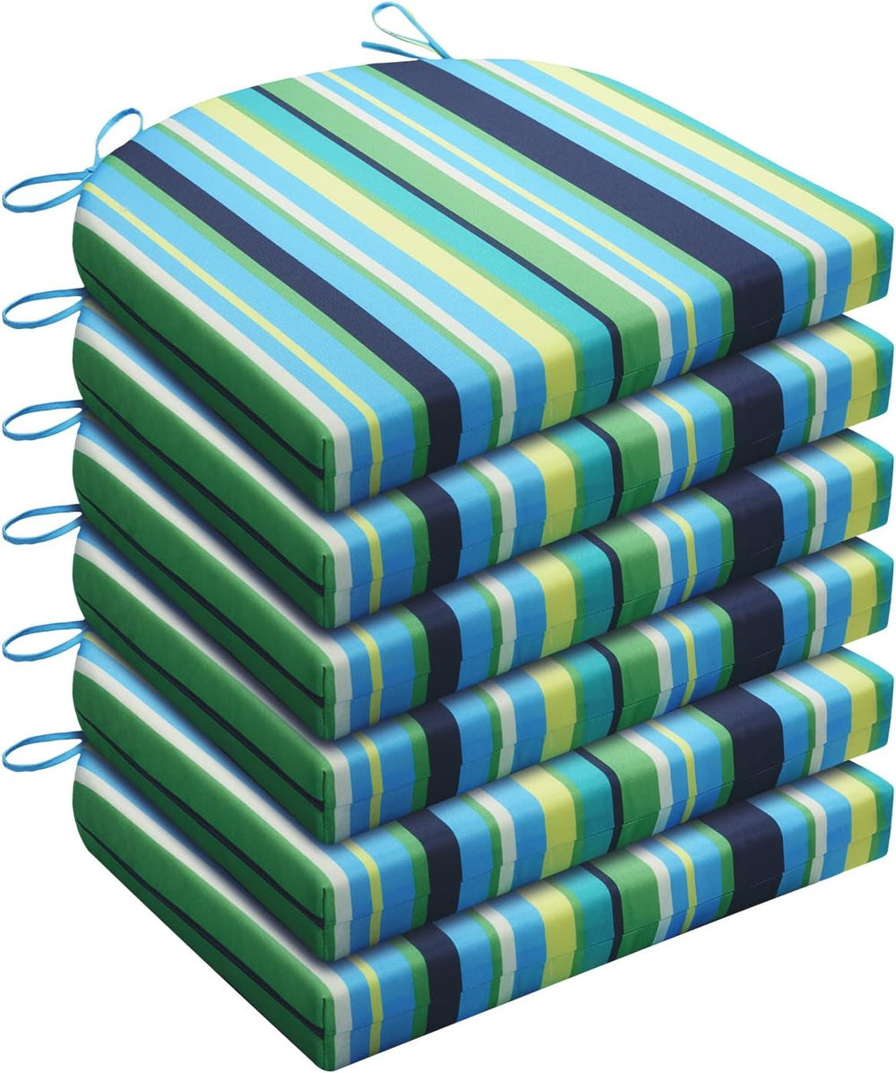 Wellsin Outdoor Chair Cushions for Patio Furniture - Patio Chair Cushions Set...