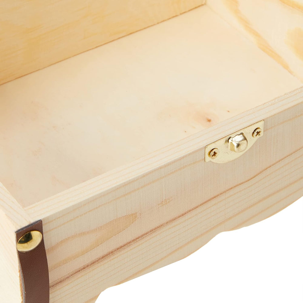 Glorex 6 2003 280 Treasure Chest Made of Pine Wood, Approx. 18 x 13 x 12.5 cm...