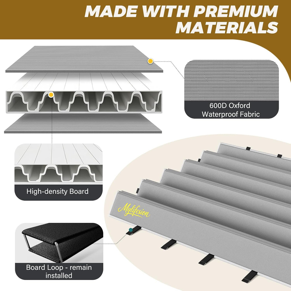 MYLIFESION Sleeper Sofa Support Board, Queen Size (54”x64”) | Sofa Bed Board ...