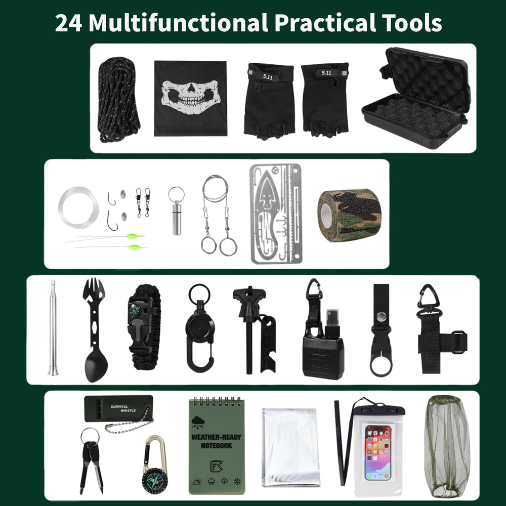 Survival Kit Advent Calendar for Men 2026, Outdoor Emergency Gear