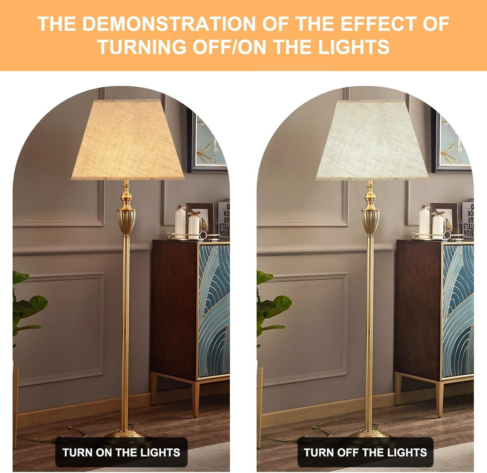 Lamp Shades Set of 2, 8''x8''Top, 13''x13''Bo...