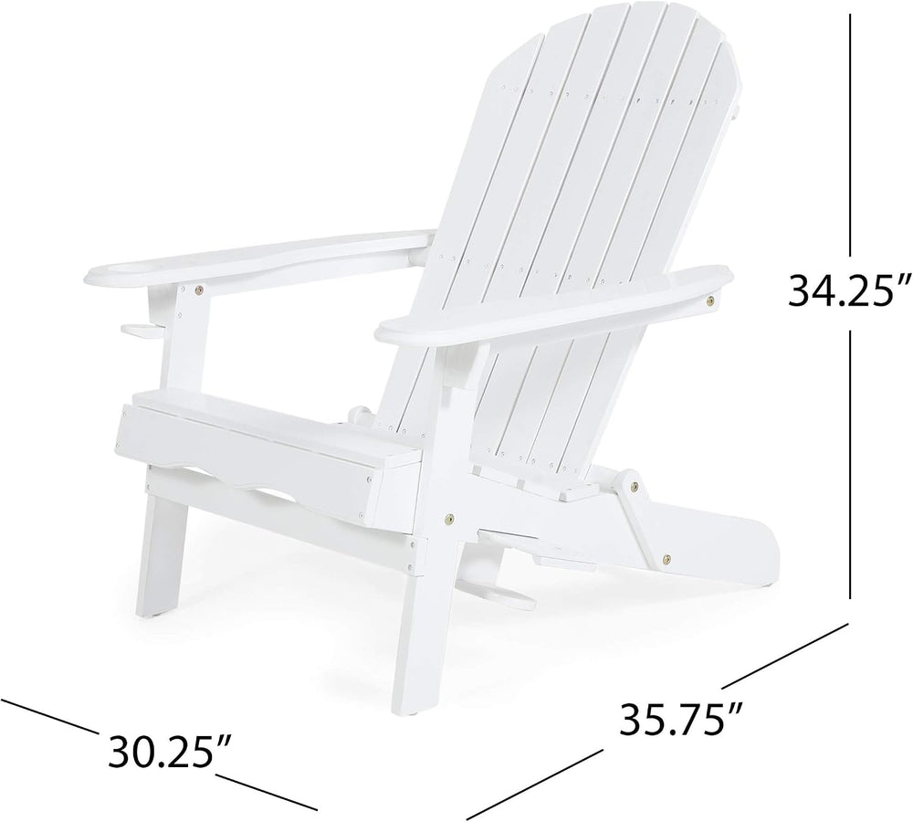 Christopher Knight Home Darlene Outdoor Acacia Wood Folding Adirondack Chair,...
