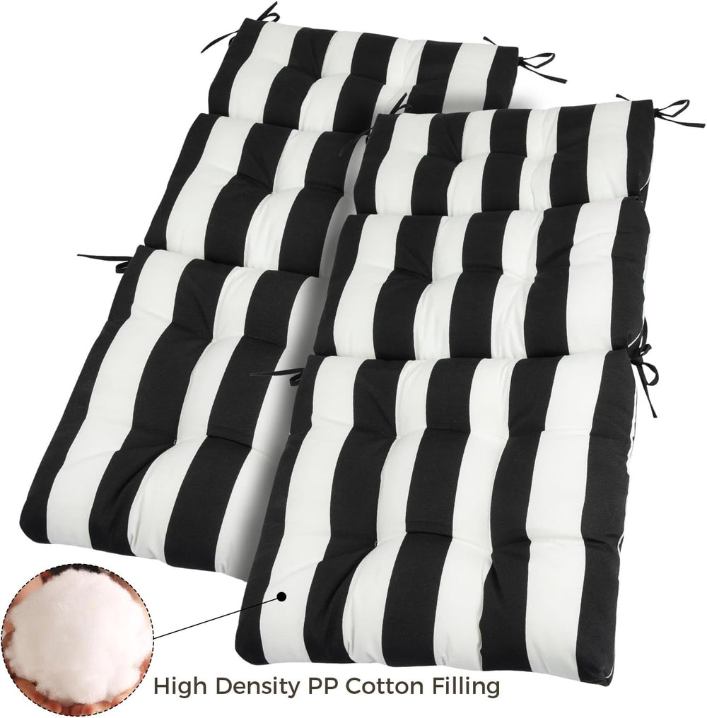 FUNHOME High Back Chair Cushions Set of 2,44"x22"x4" Adirondac...