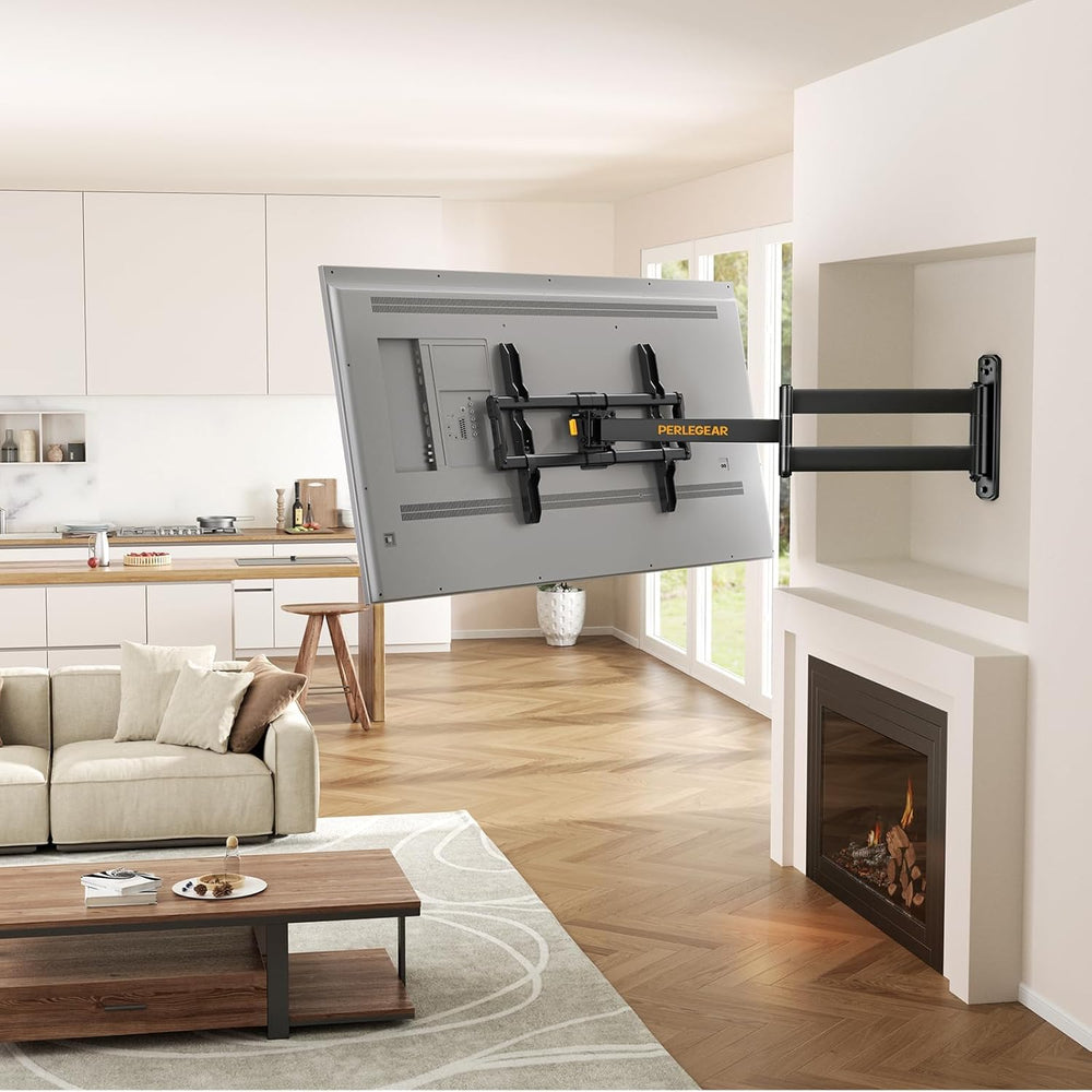 Perlegear Corner TV Wall Mount Long Arm TV Mount Bracket for 37-75 Inch TVs-F...