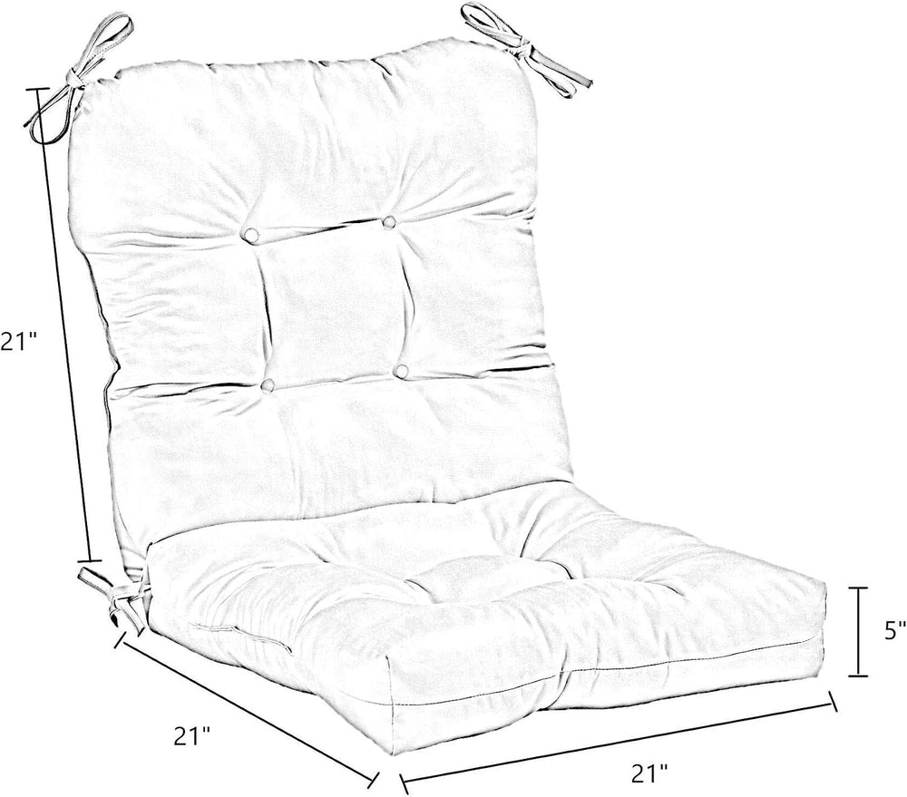 South Pine Porch Outdoor Seat/Back Chair Cushion (Set of 2), Baltic Paisley
