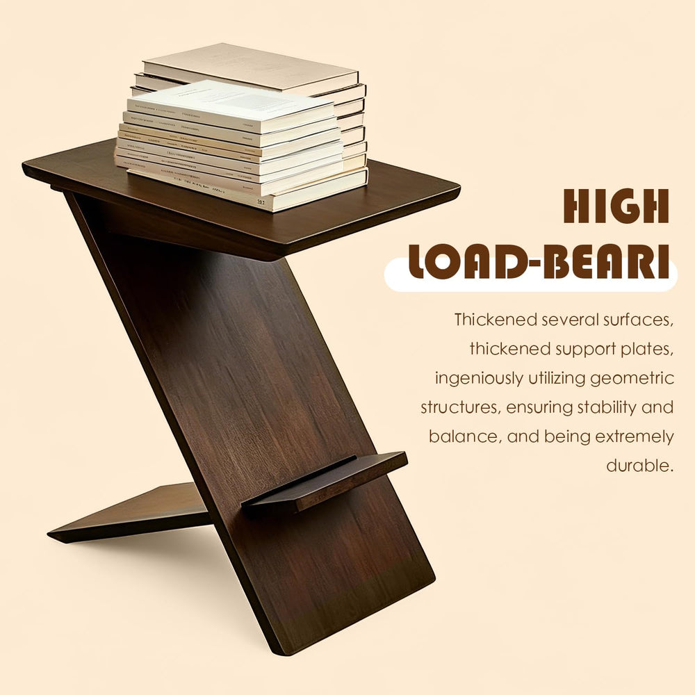 YUNMUARY-C Shaped Couch End Table,Skinny Entryway Table,Modern Wooden Nightst...