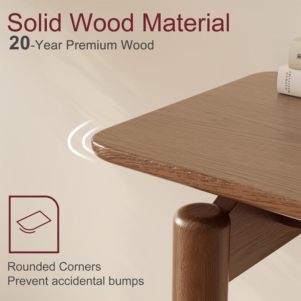 AQIMUELE Wood Console Table Walnut Entryway Table, Thin Console Table, Sofa T...