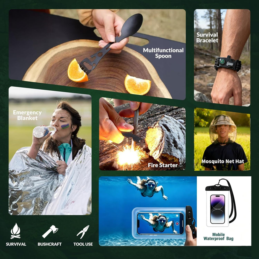 Survival Kit Advent Calendar for Men 2026, Outdoor Emergency Gear