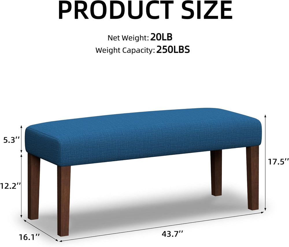 FAGAGA 44Inch Bench, Fabric End of Bed Bench, Entryway Benches, Upholstered B...
