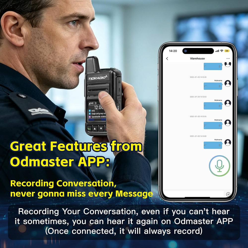 TIDRADIO Rapid Global Walkie Talkies 5000 Mile Long Range Poc radios, 4G LTE ...