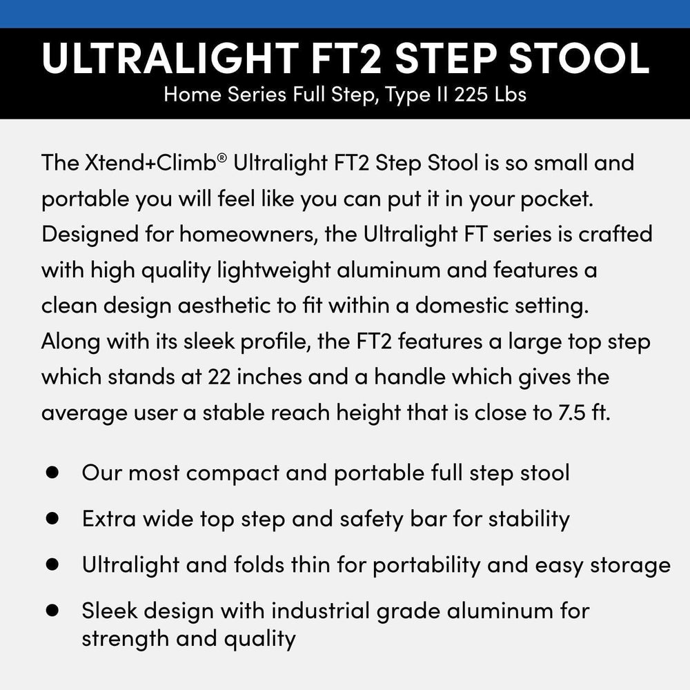 Xtend & Climb FT-2 Ultralight Step Stool (2-Step)