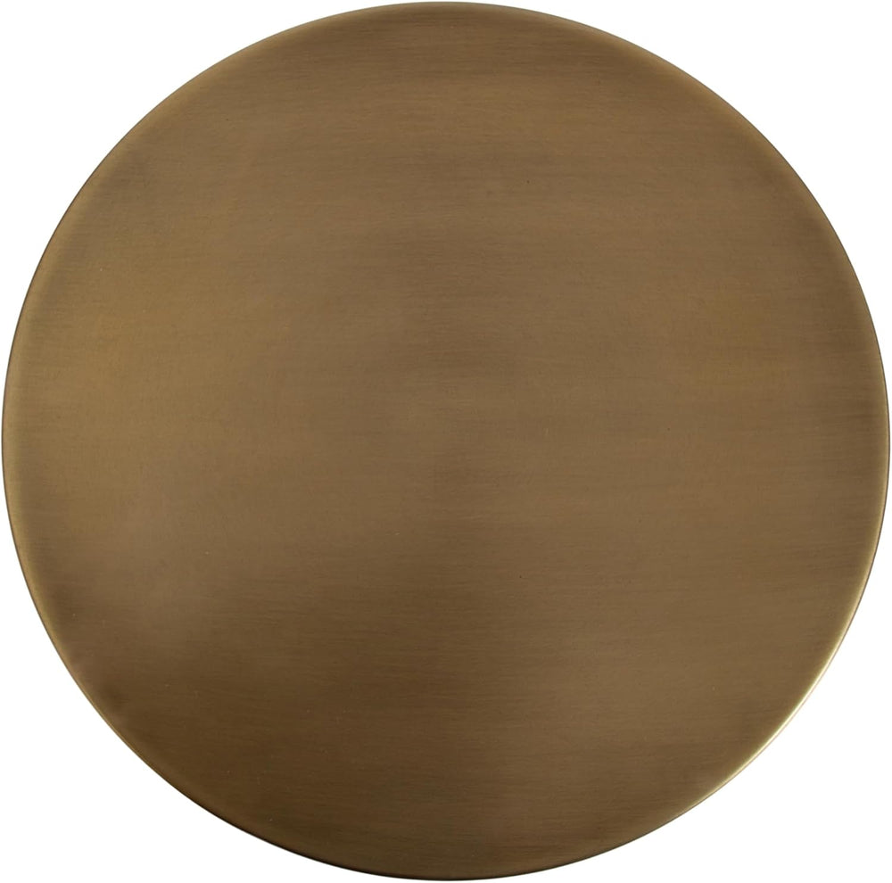 Kate and Laurel Tira Elegant Metal Round Side Table, 14 x 14 x 24, Antique Br...