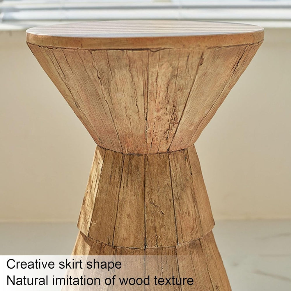 Hourglass Shaped Side Table Decorative Tables Nightstand Round Sofa Side Tabl...