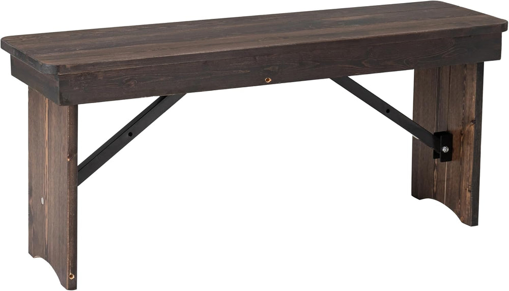 Taylor & Logan Ingles 40'' x 12'' Mahogany Solid Pine Fol...