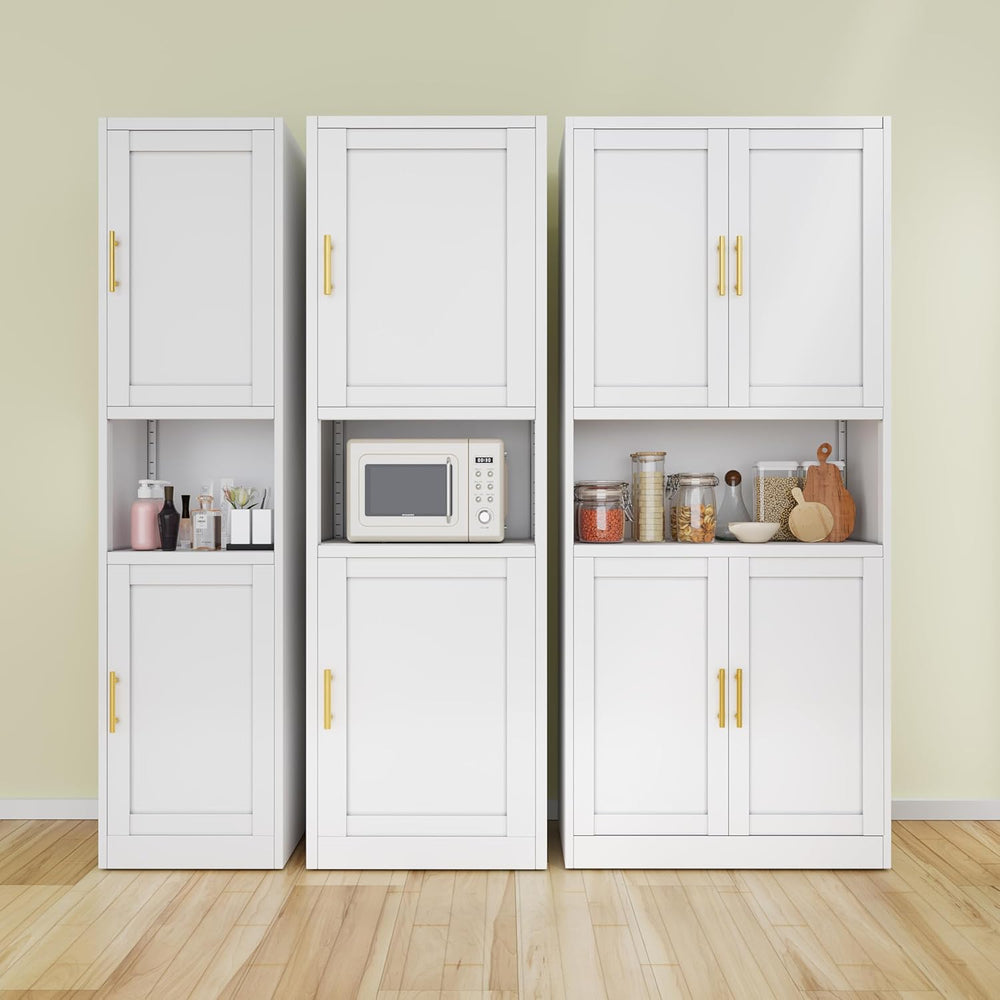 Ckzbx Tall Narrow Storage Cabinet 66.93" H Tall Bathroom Cabinet Metal P...