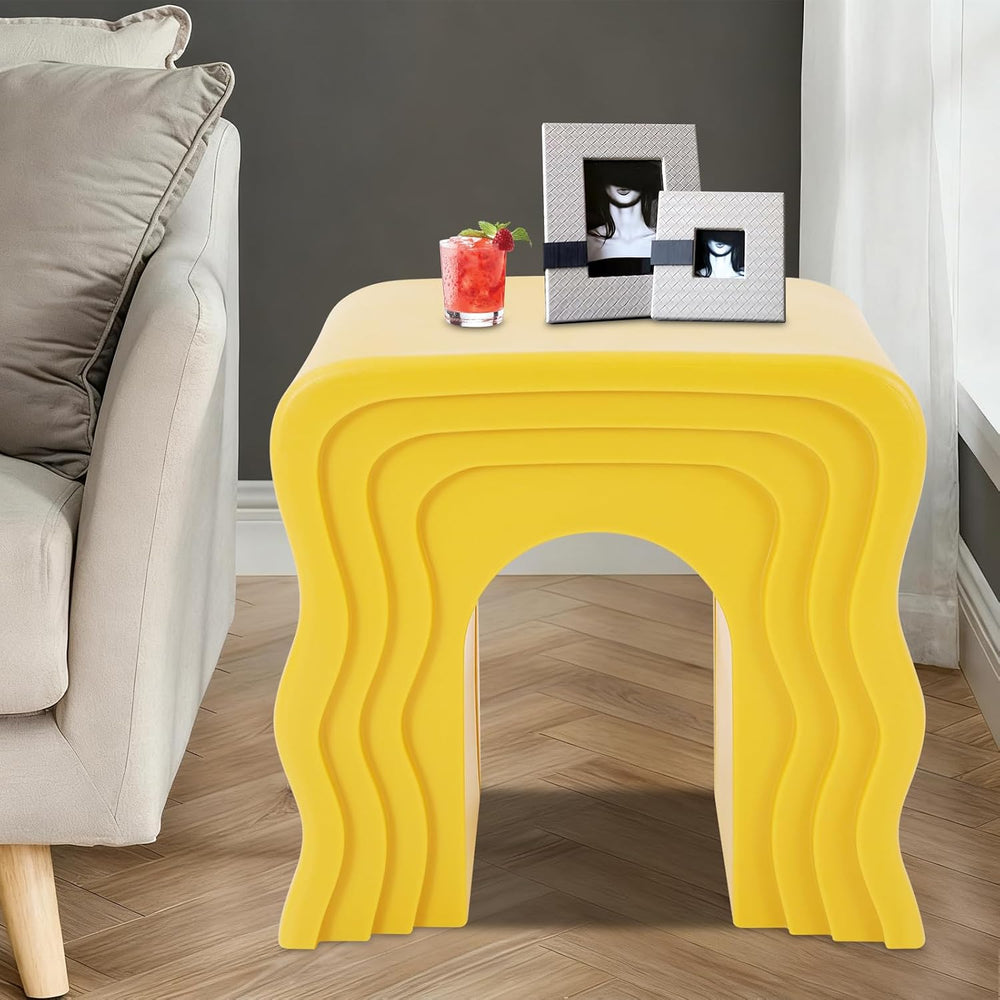 Heavy Duty End Table, 300KG Capacity Creative Coffee Table for Living Room Be...