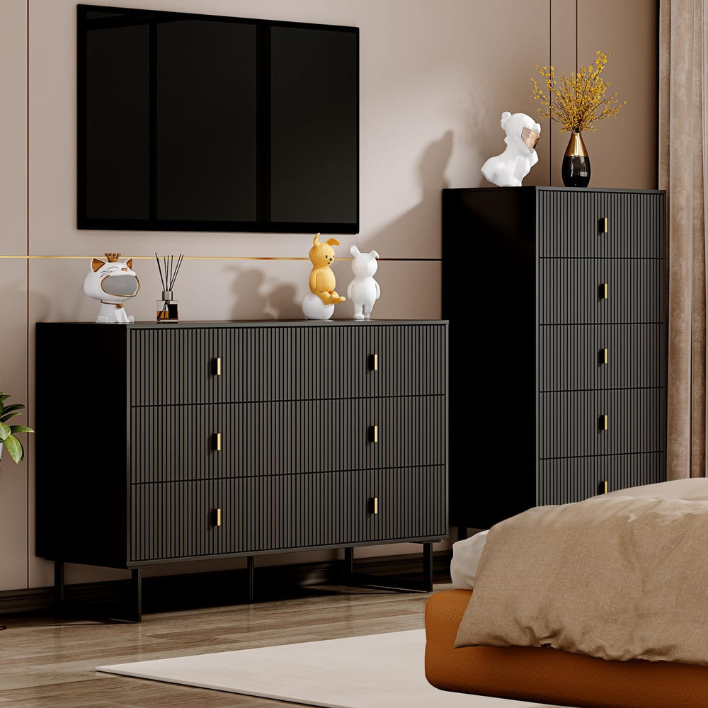 Chrangmay Modern Chest of Drawers with 6 Drawers,Deep Drawers,Clothes Organiz...