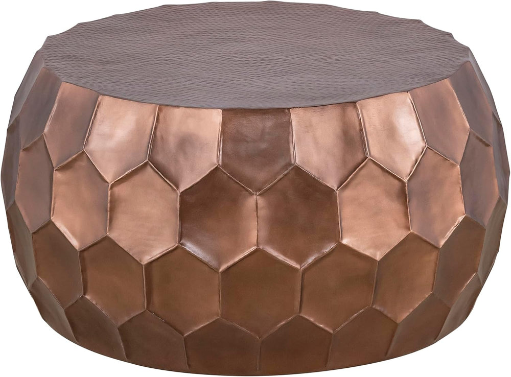 Round Aluminum Material 32" Coffee Table and 21" Height End Table S...