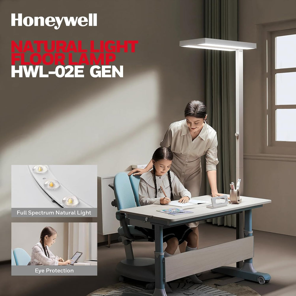 Honeywell 02E LED Floor Lamp, 8000LM Sunturalux Eye Caring Standing Light