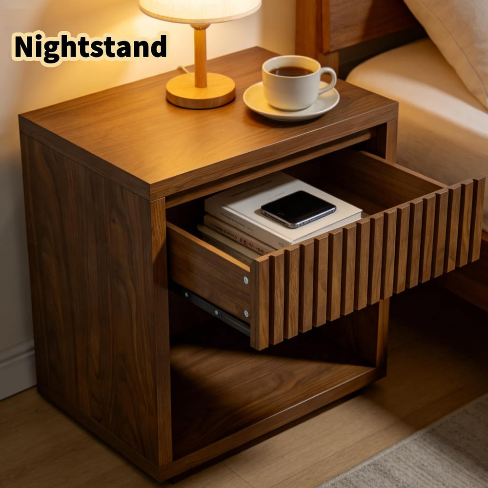 Record Player Stand, Vinyl Record Storage Player Stand Holder with Drawer