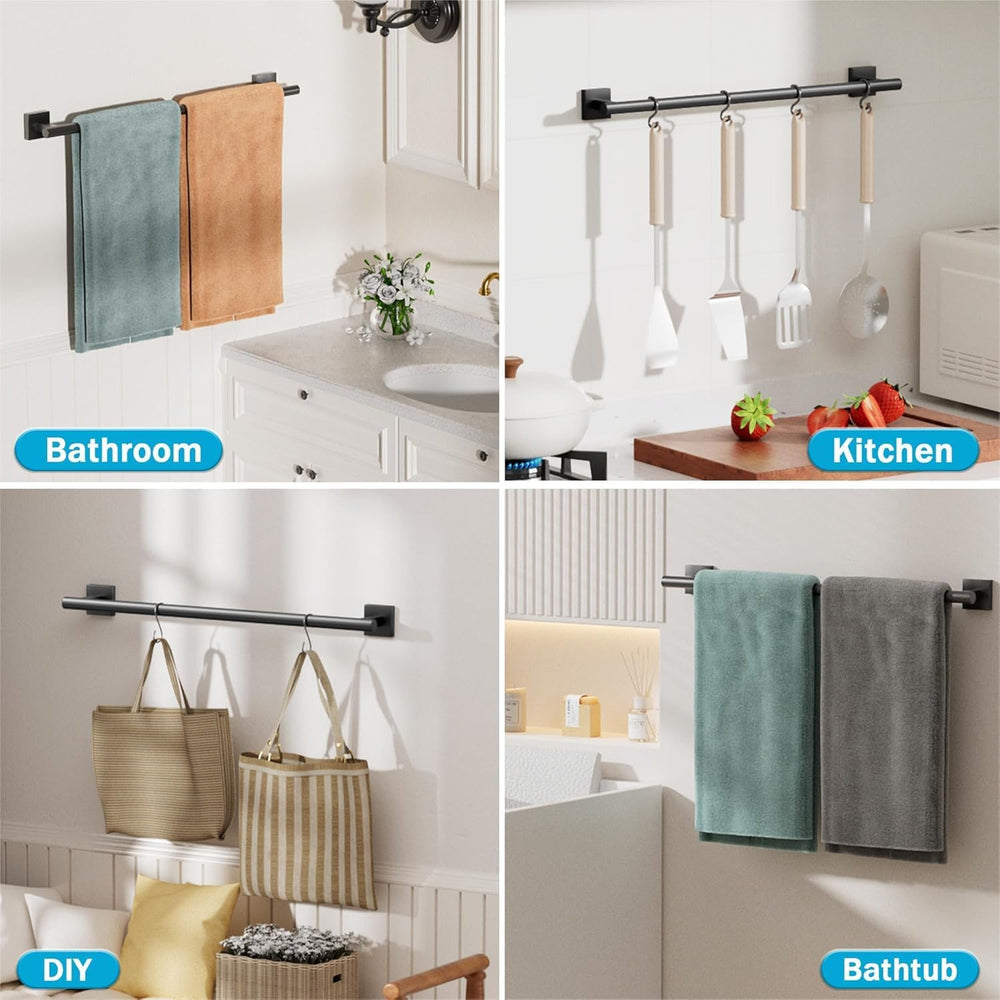 Alise 32 Inch Towel Bar for Bathroom Lavatory Wall Mounted,Matte Black