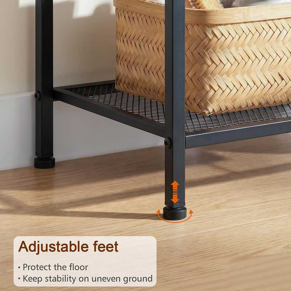 LOAKEKEL Nightstands Set of 2 with Charging Station, Side Tables Bedroom | Ni...