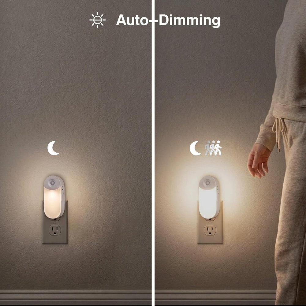 Camelion 4-in-1 Power Failure Night Light,Flashlight,Motion Sensing, 3-Pack