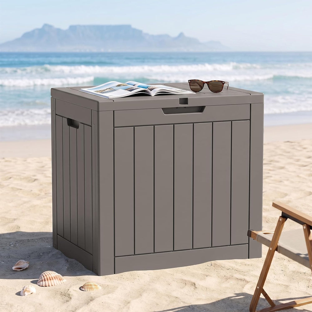 EFU Outdoor Storage Box 45 Gallon Deck Box, Waterproof Resin
