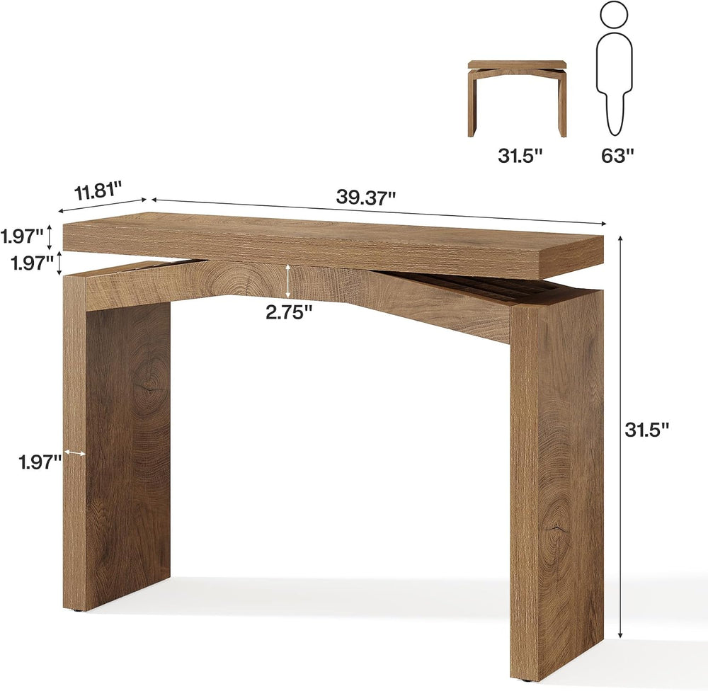 Tribesigns 40-Inch Console Table for Entryway, Farmhouse Wood Entry Table | S...