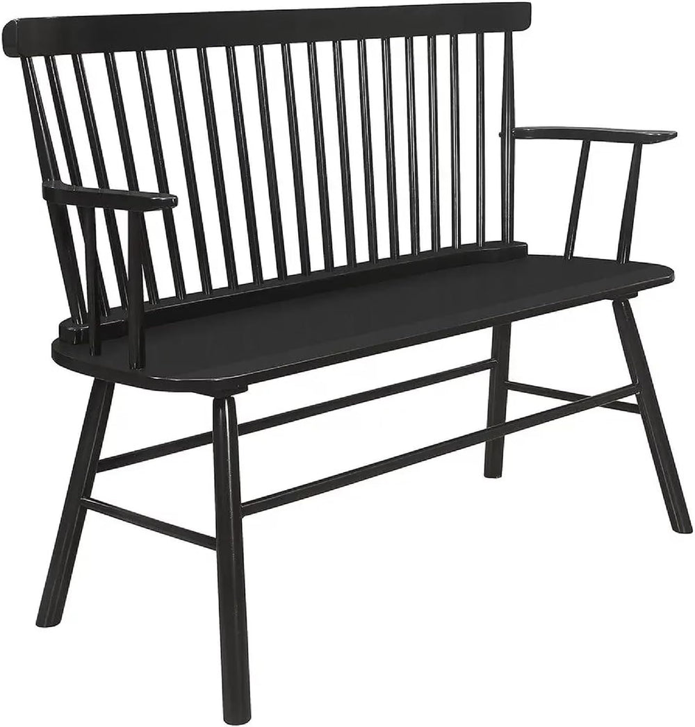 CARTESIAN Solid Wood Spindle Back Farmhouse Entryway Bench, 48x19x36 Inches (...