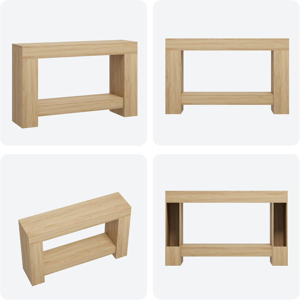 GAOMON 47" Farmhouse Console Table for Entryway - 2-Tier Storage Shelf, ...