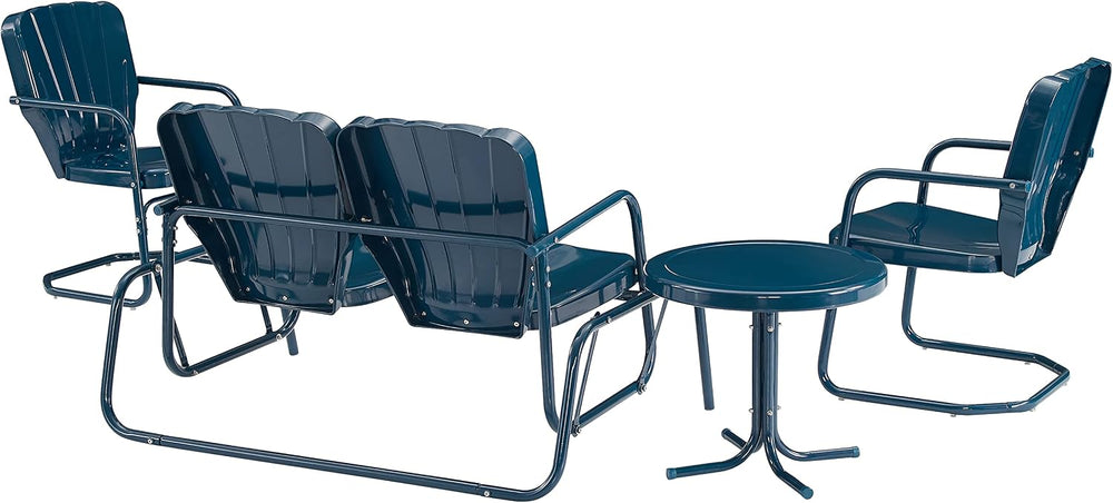 Crosley Furniture Ridgeland 4-Piece Loveseat Glider Set