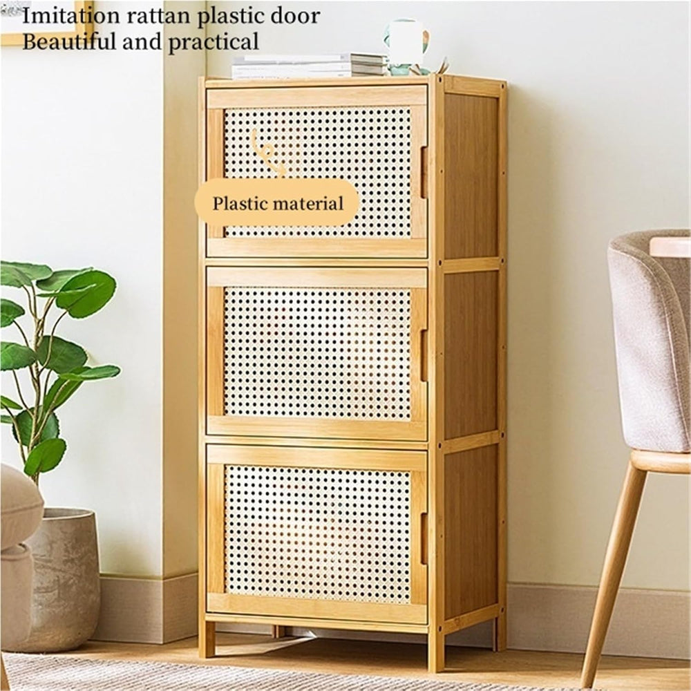 Narrow Kitchen Pantry Cabinet with Doors Storage Rack for Spices Free Standin...