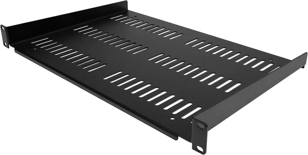 StarTech 1U Vented Cantilever Shelf, 12in, 55lb, 25kg (SHELF-1U-12-FIXED-V)