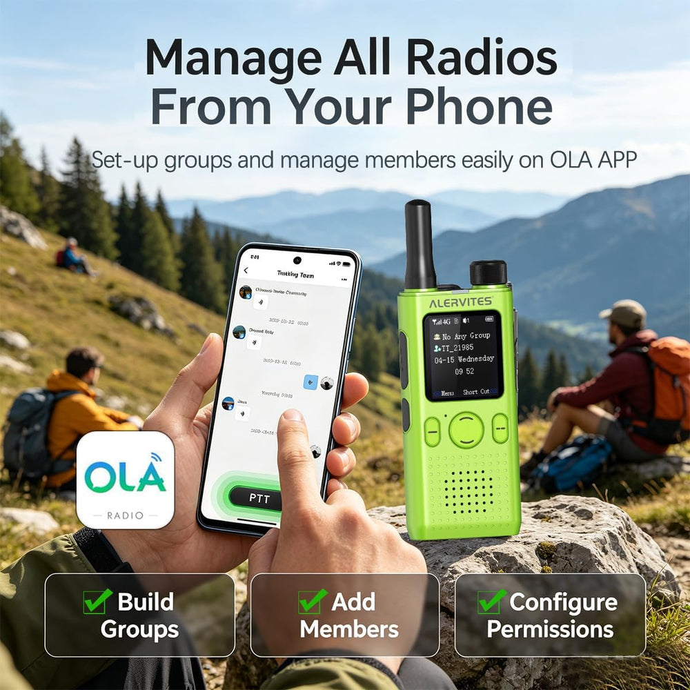Lifetime Free Rapid Walkie Talkies Unlimited Range PoC Radios, 5000+ Miles Gl...