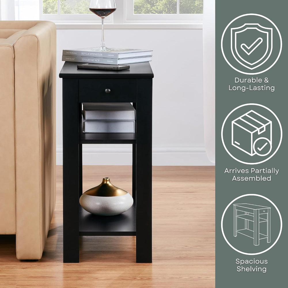 Convenience Concepts Designs2Go Baja Chairside End Table 23.75" - Transi...