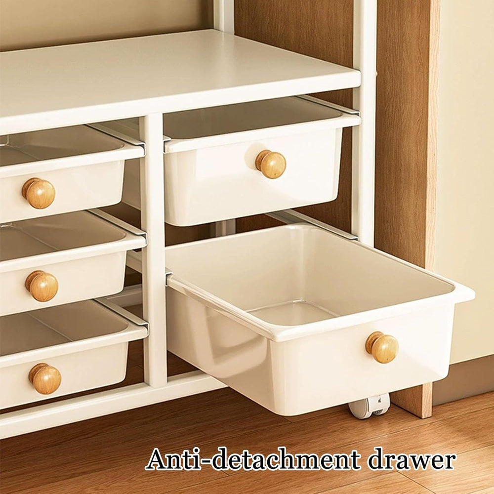 JKGHK Tall Kitchen Storage Cabinet Rack, Pantry Cabinet Storage Cart Sideboar...