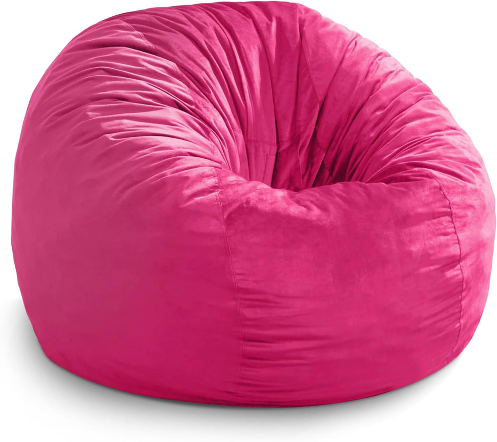 Hobestluk Bean Bag Chairs 2.5FT Bean Bag Chair with Memory Foam Filled & ...