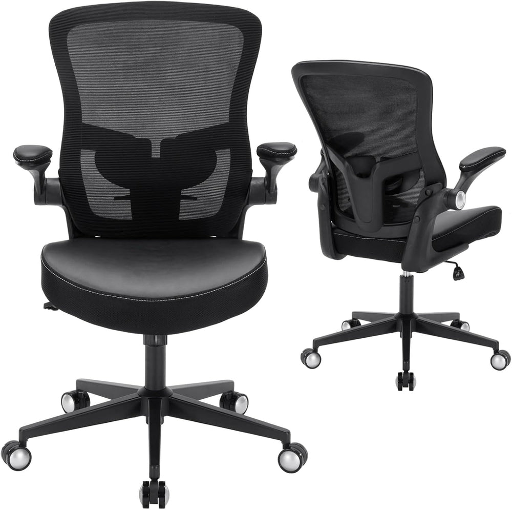 Office Chair-400lbs, Ergonomic Heavy Duty Office Desk Chair with Adjustable L...