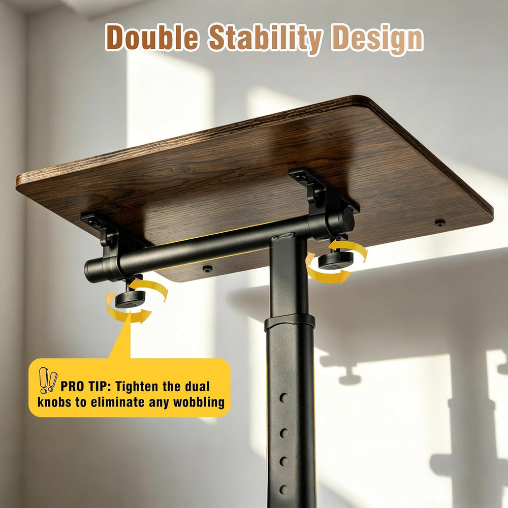 facka Adjustable Height TV Tray Table for Couch Eating, Laptop Small Spaces