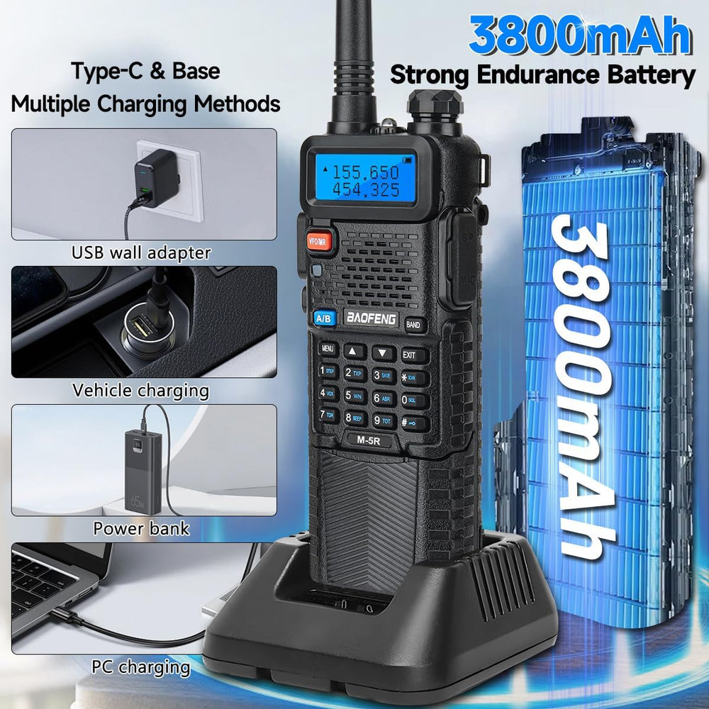 Baofeng UV-5R Ham Radio Handheld UV5R Long Range Walkie Talkies
