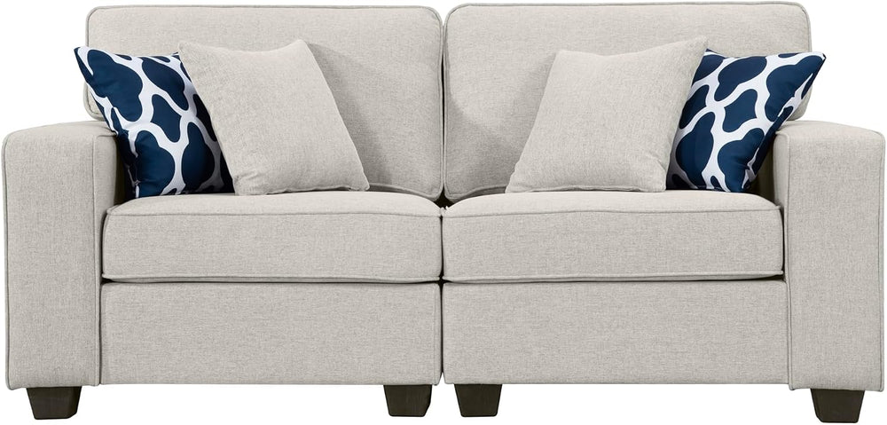 Legend Vansen Modular Sectional Sofa L Shaped Couch with Ottoman Modern Rever...