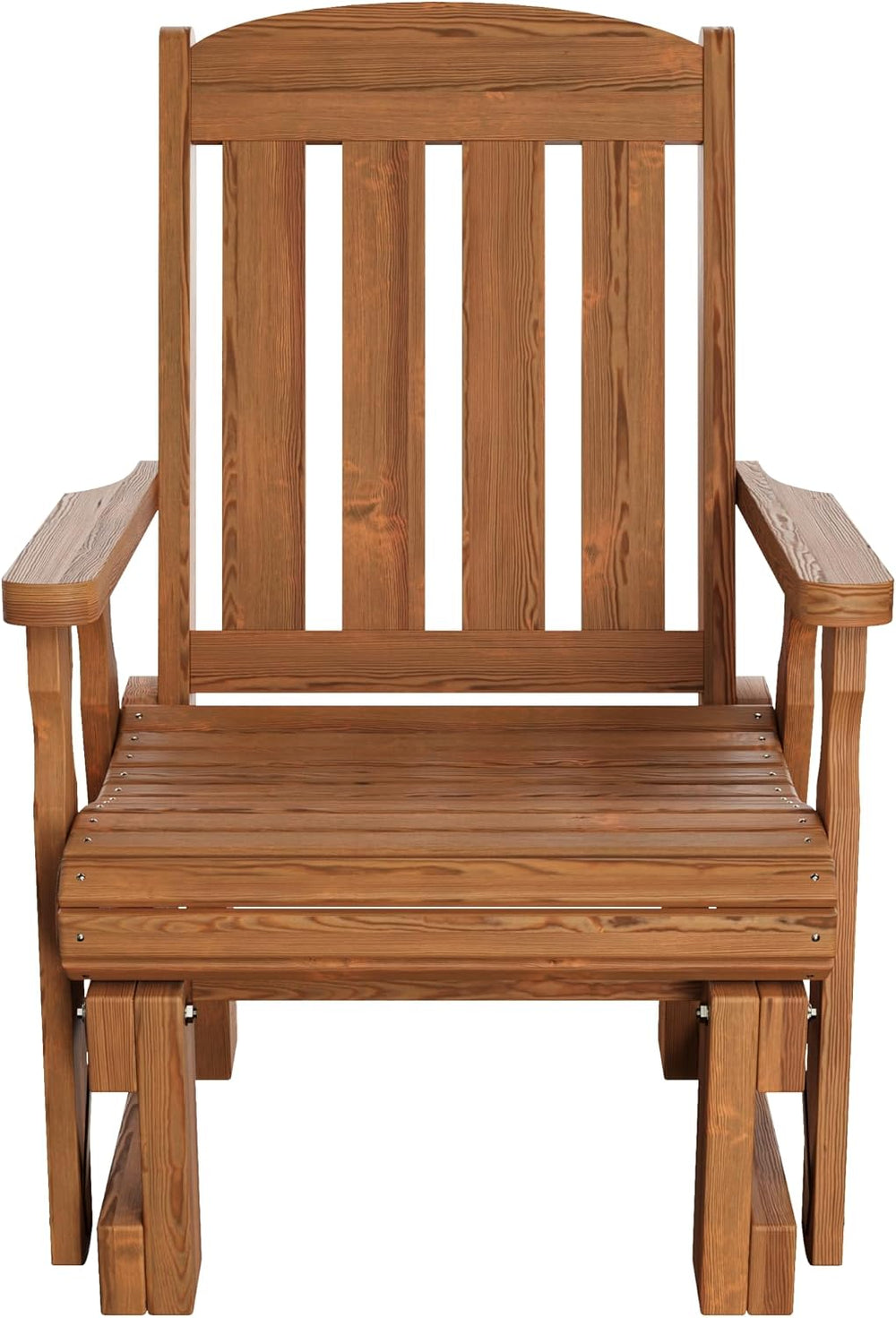 Amish Casual Heavy Duty 600 Lb Mission High Back Treated Glider Chair (Oak St...