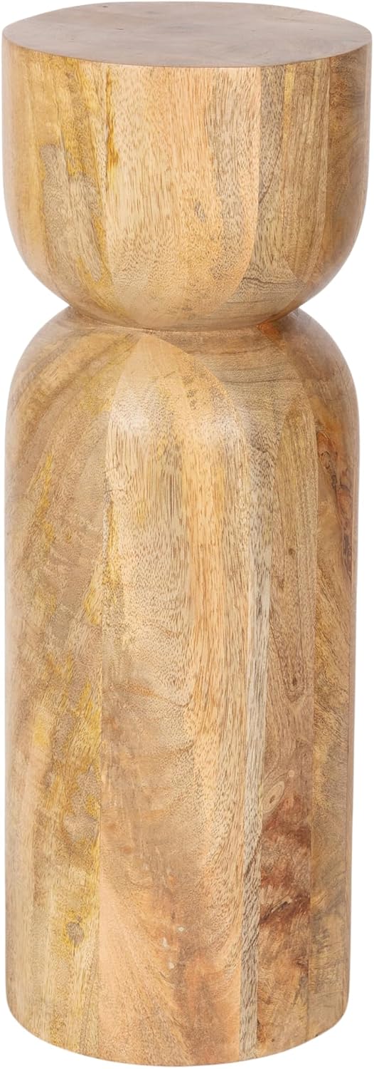 Kate and Laurel Teo Transitional Mango Wood Drink Table, 8 x 8 x 22, Natural ...