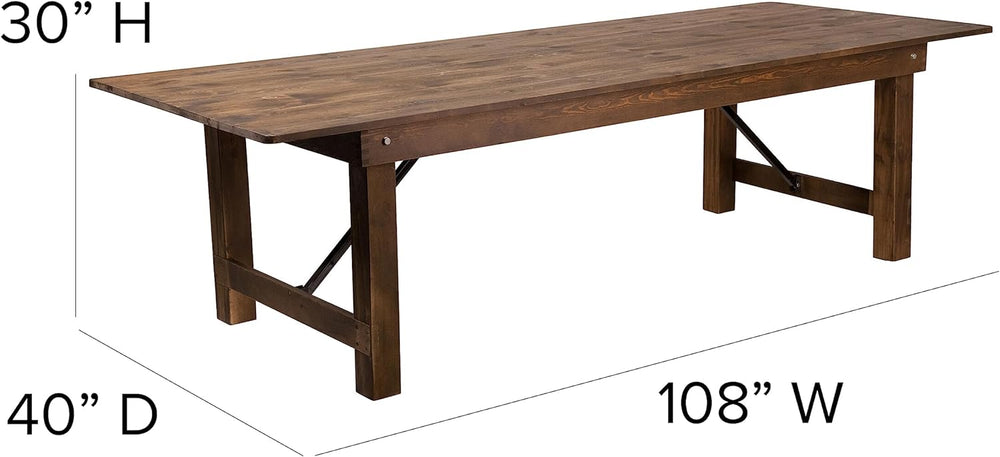 Flash Furniture Hercules 108x40 in Folding Table