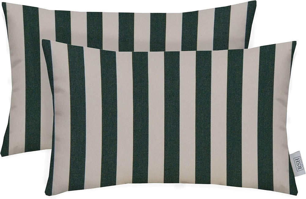 RSH DECOR: Sunbrella Lumbar Throw Pillows Set of 2 | 20" x 12" | Wa...