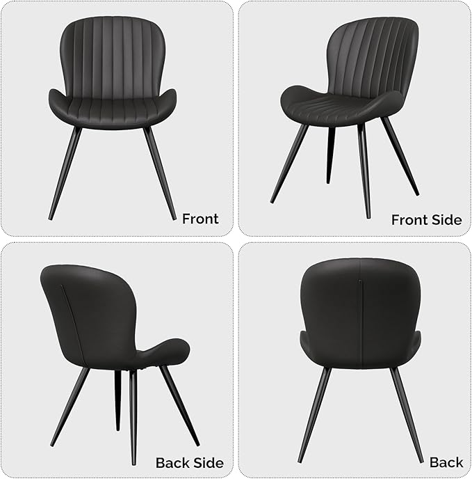 Nalupatio Dining Chairs Set of 2, Modern Dining Room Chairs Comfy Backrest Th...