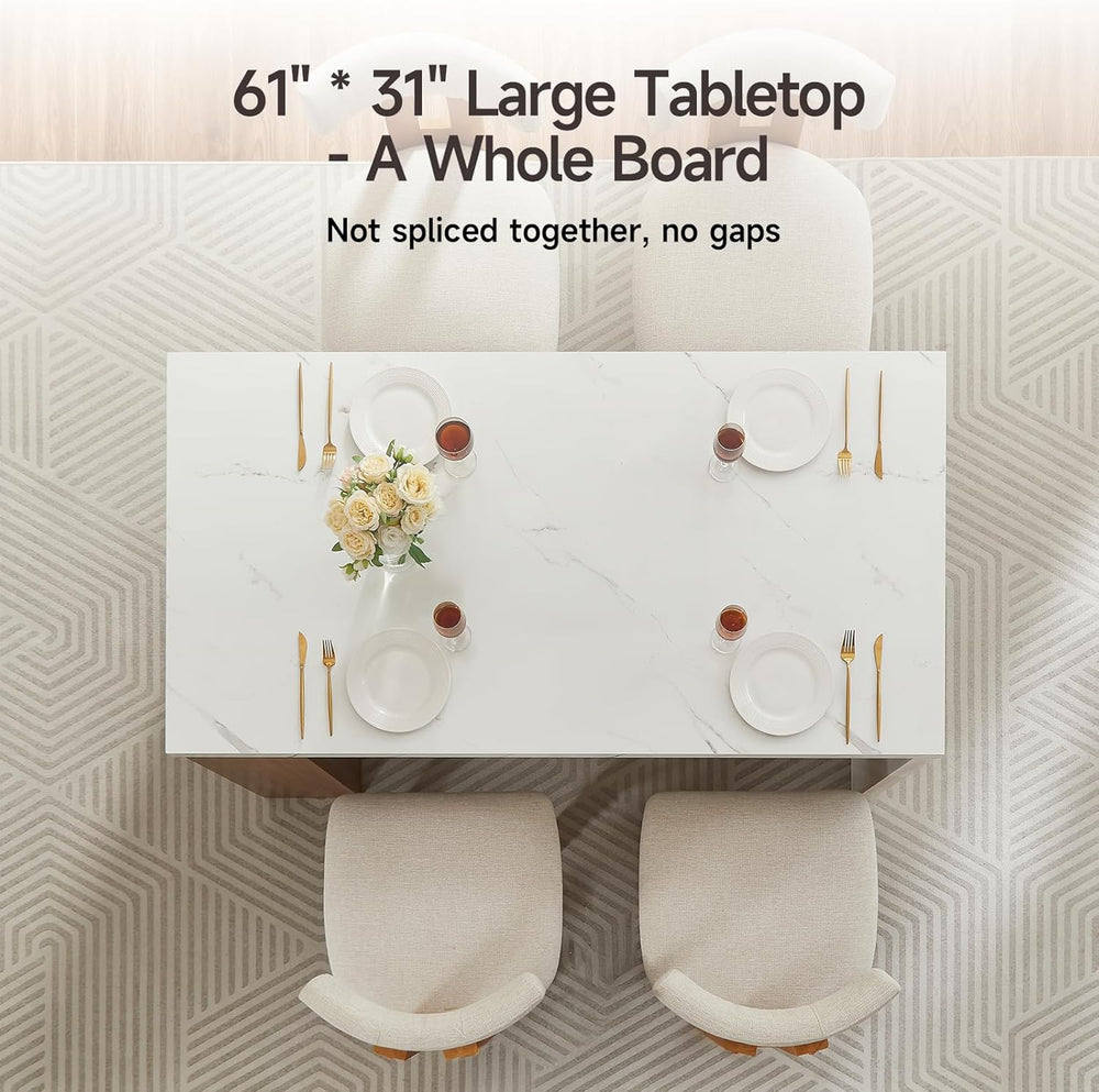 ONBRILL 61 x 31 Inch Large Kitchen Island Table, Whole Board of Tabletop | Mo...