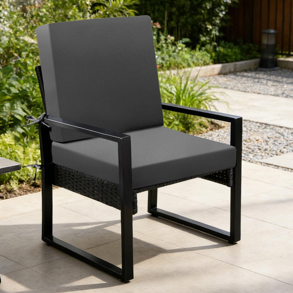 Outdoor Chair Cushions Set of 2, 22x22x3 Inch Waterproof & Fade Resistant...