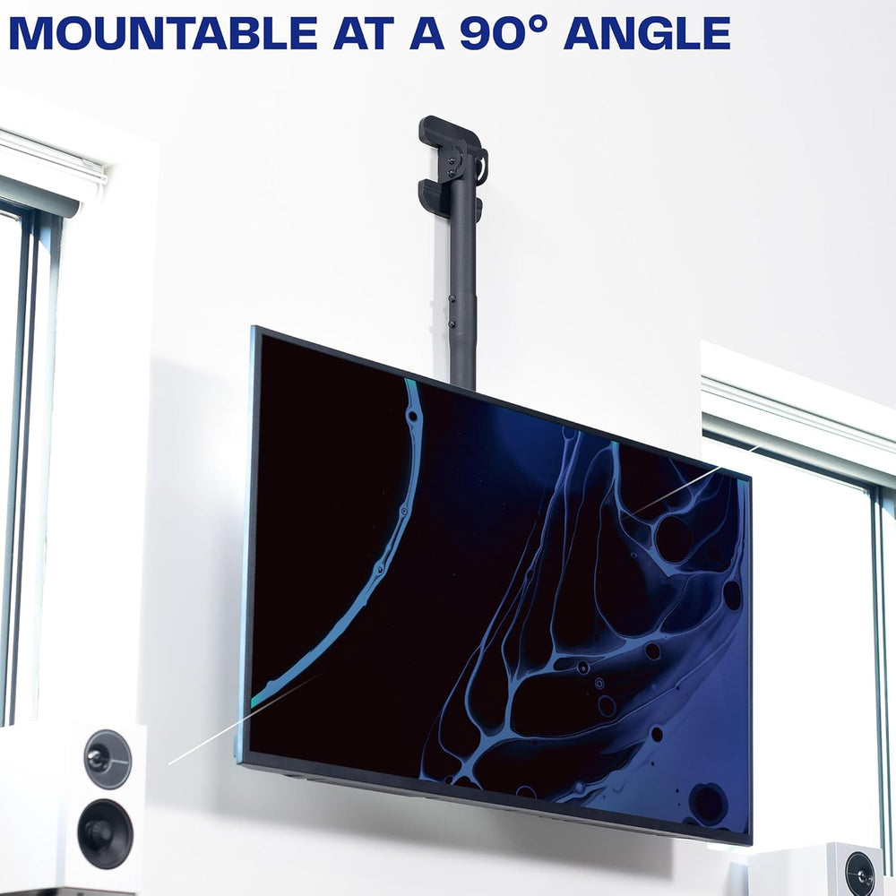 VIVO Black TV Ceiling Mount for 43 to 86 inch Screens, MOUNT-VC86-3 | Full Sw...